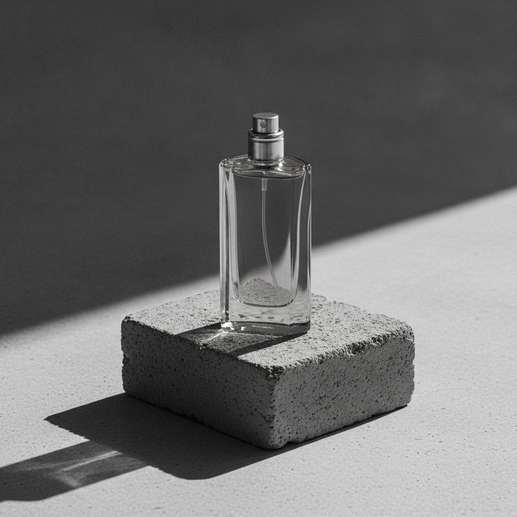 Triangular glass fragrance bottle with a visible internal glass tube — Dior Sauvage review